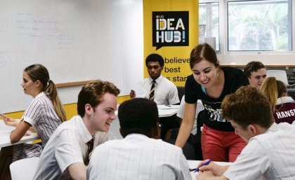 Senior students from St Peter’s Lutheran College visited UQ for the Idea Hub Discovery program